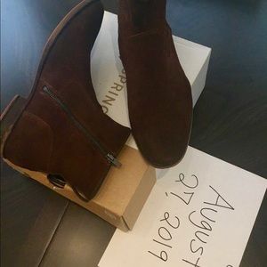 Suede Chelsea Boot, Dark brown